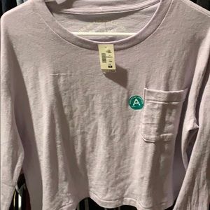 Purple long sleeve shirt